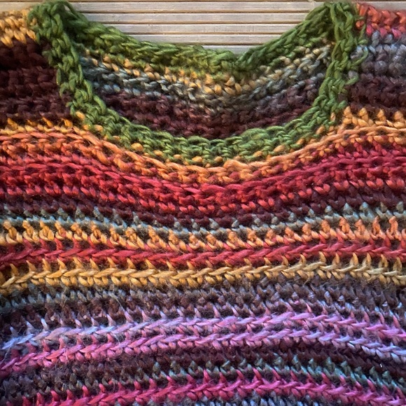 Vintage Handmade Rainbow Sweater - Picture 4 of 7